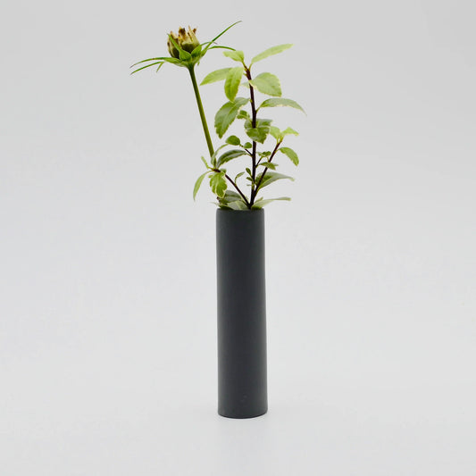 Medium Stem Vase in Grey