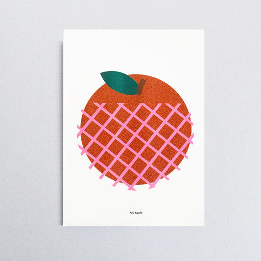 Fuji Apple Riso Print