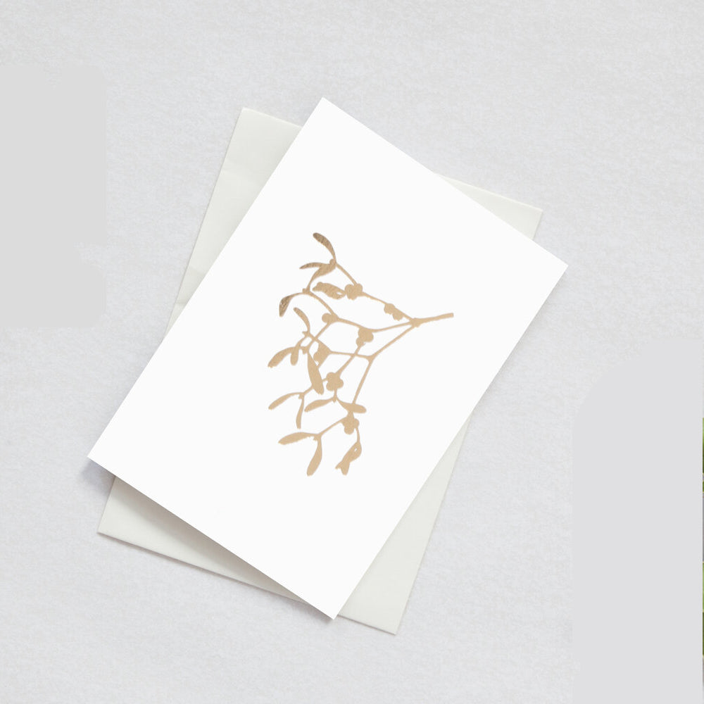Season's Greetings Pack of Six Mistletoe Cards