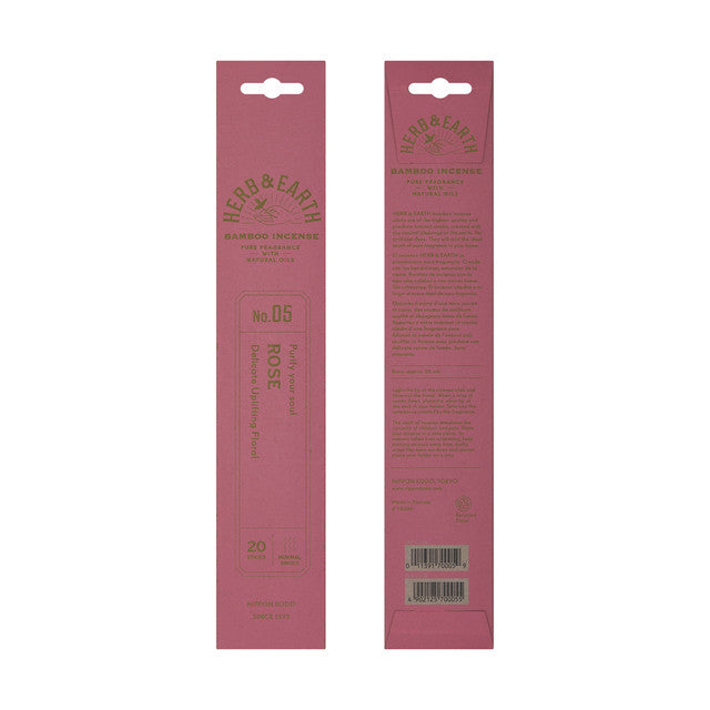 Herb & Earth Bamboo Incense Rose