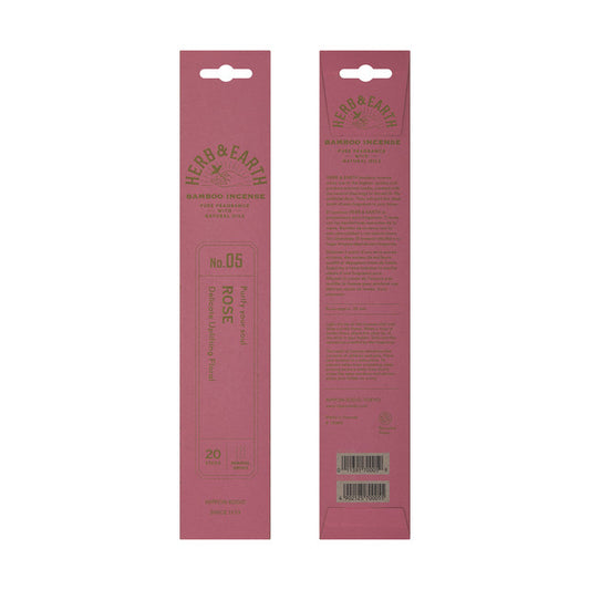 Herb & Earth Bamboo Incense Rose