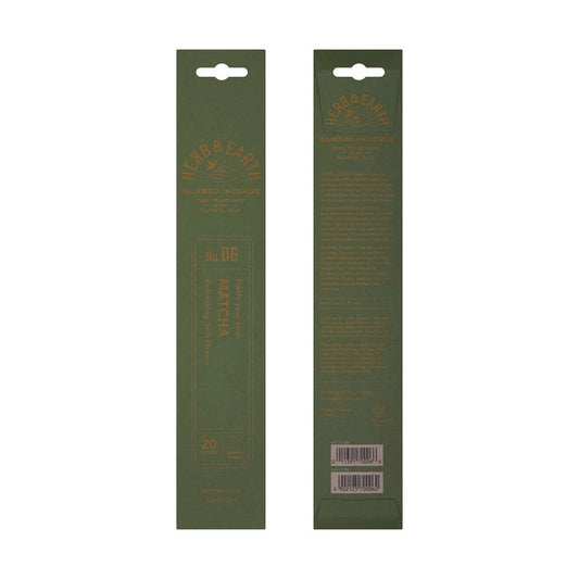 Herb & Earth Bamboo Incense Matcha