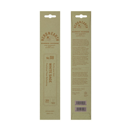 Herb & Earth Bamboo Incense White Sage