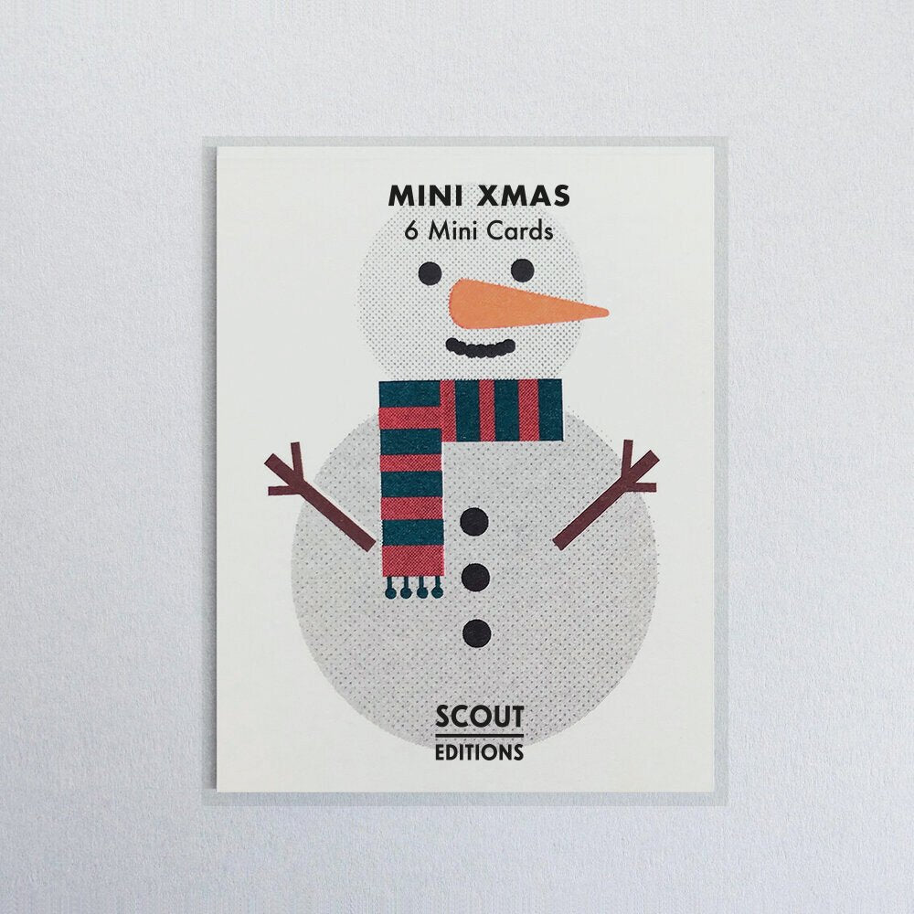 Mini Christmas Card Set -Snowman, Snow Globe, Robin