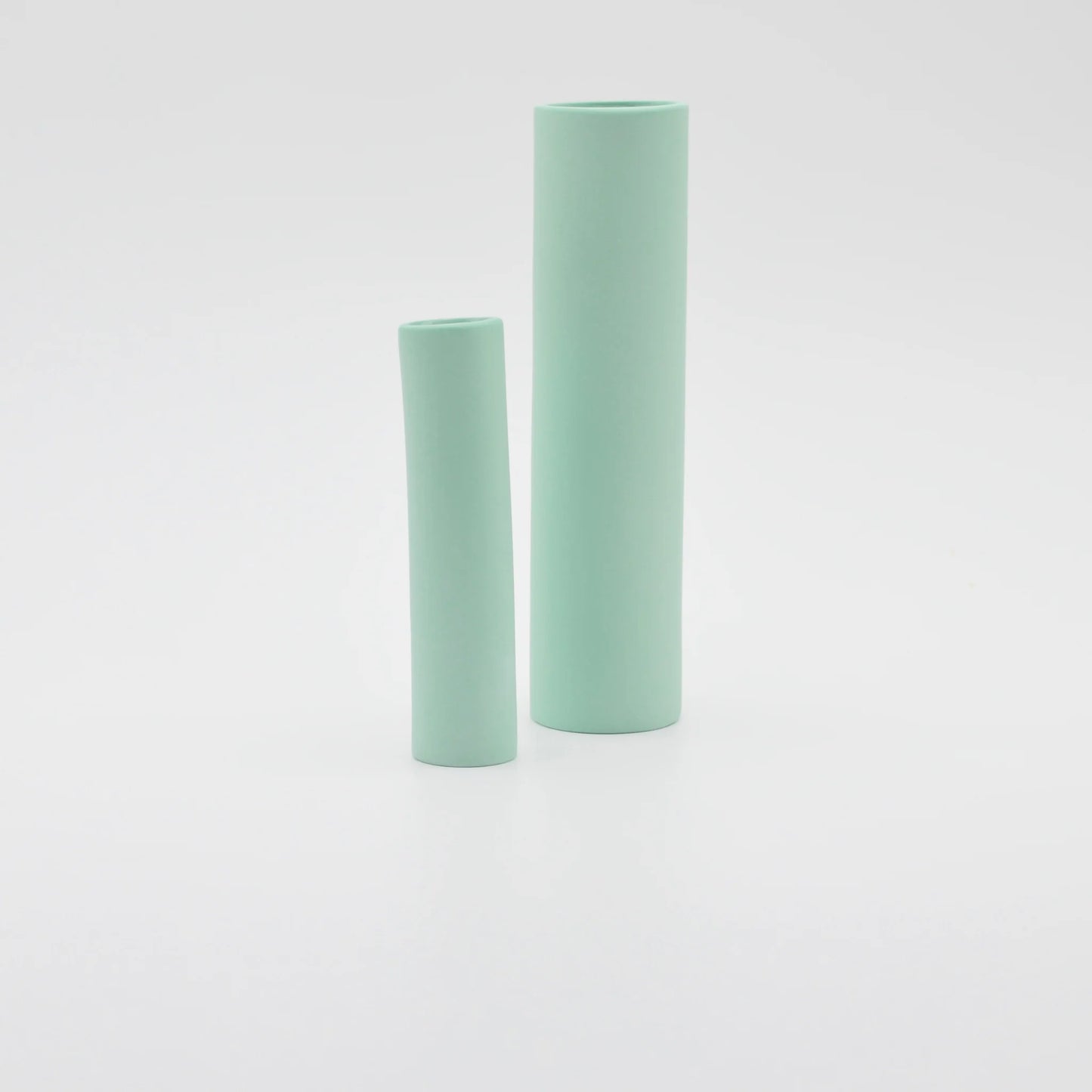 Medium Stem Vase in Green
