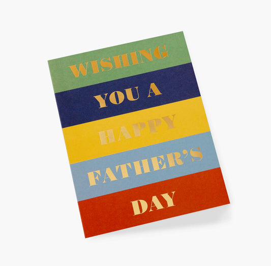 Colour Block Father's Day Card