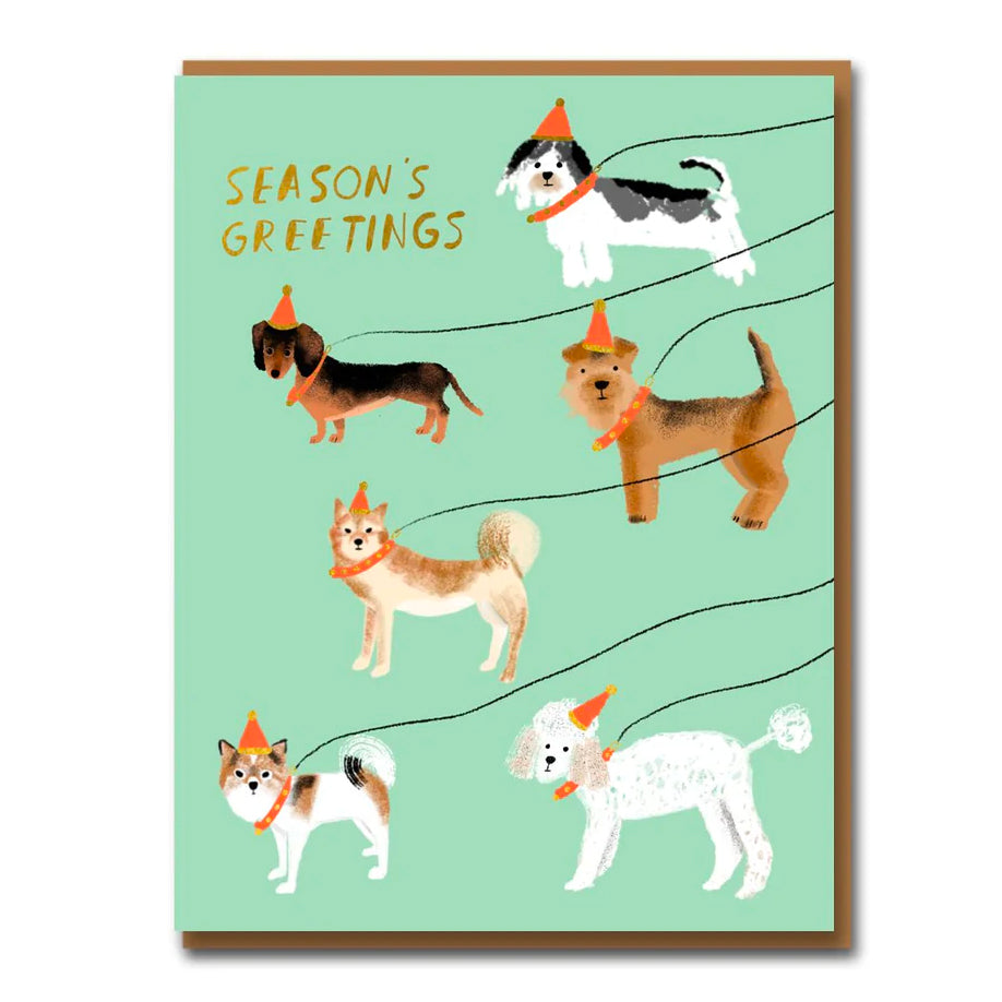 Carolyn Suzuki Out for a Winter Walk -  Box of Christmas Eight Cards