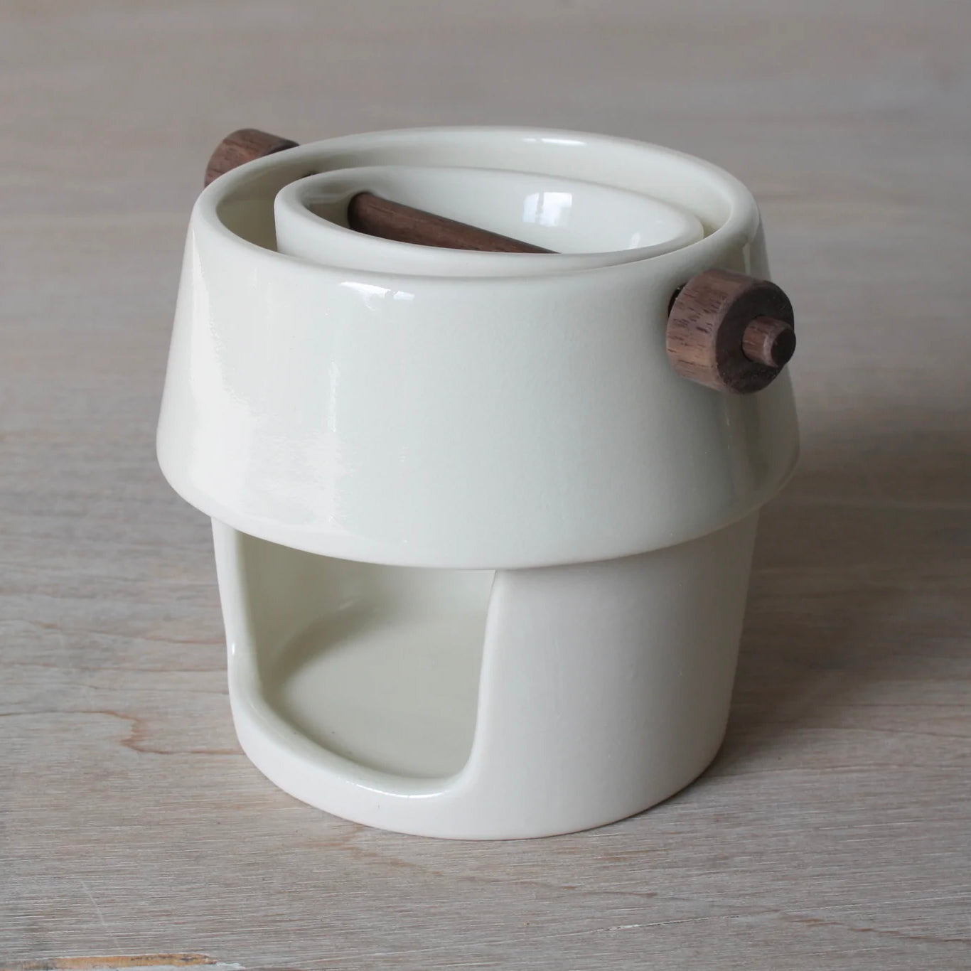 Ceramic Oil Burner in Forest Green