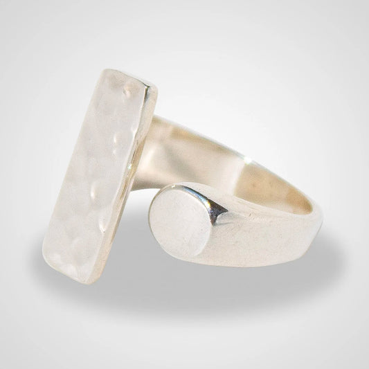 Gap Hammered Finish Ring