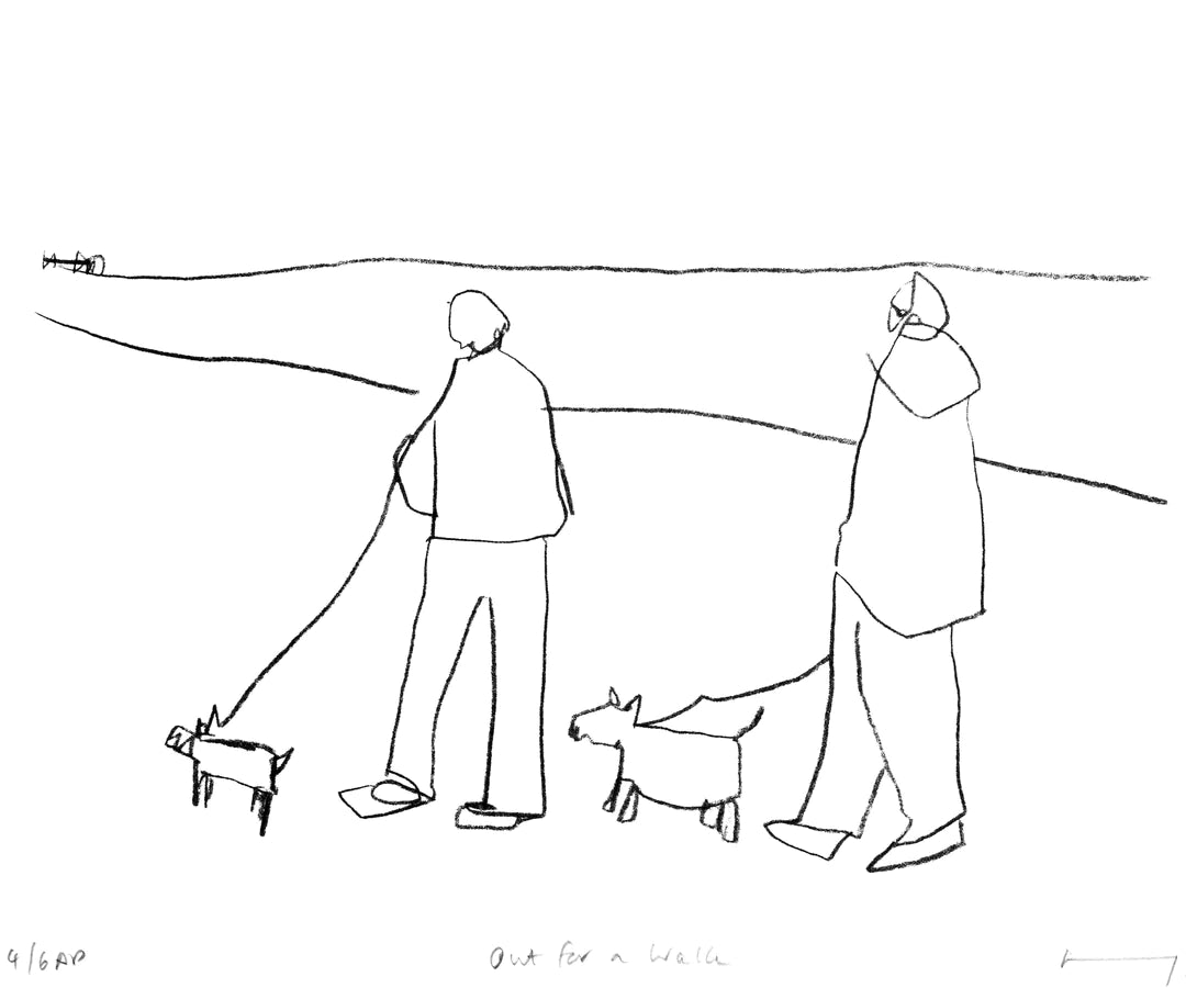 'Out for a Walk' Screen Print