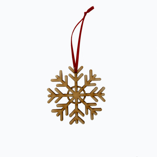 Eco Friendly Wood Decoration - Snowflake