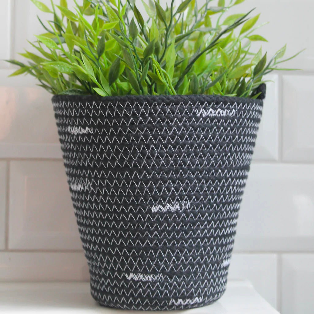 Stitched Rope Plant Pot